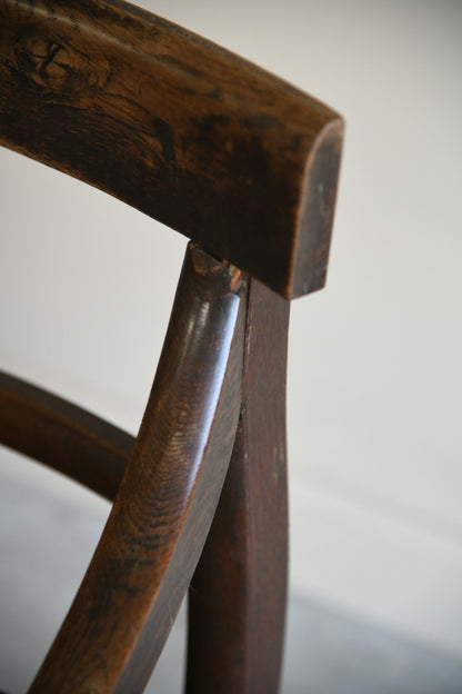 Single Georgian Oak Carver Chair