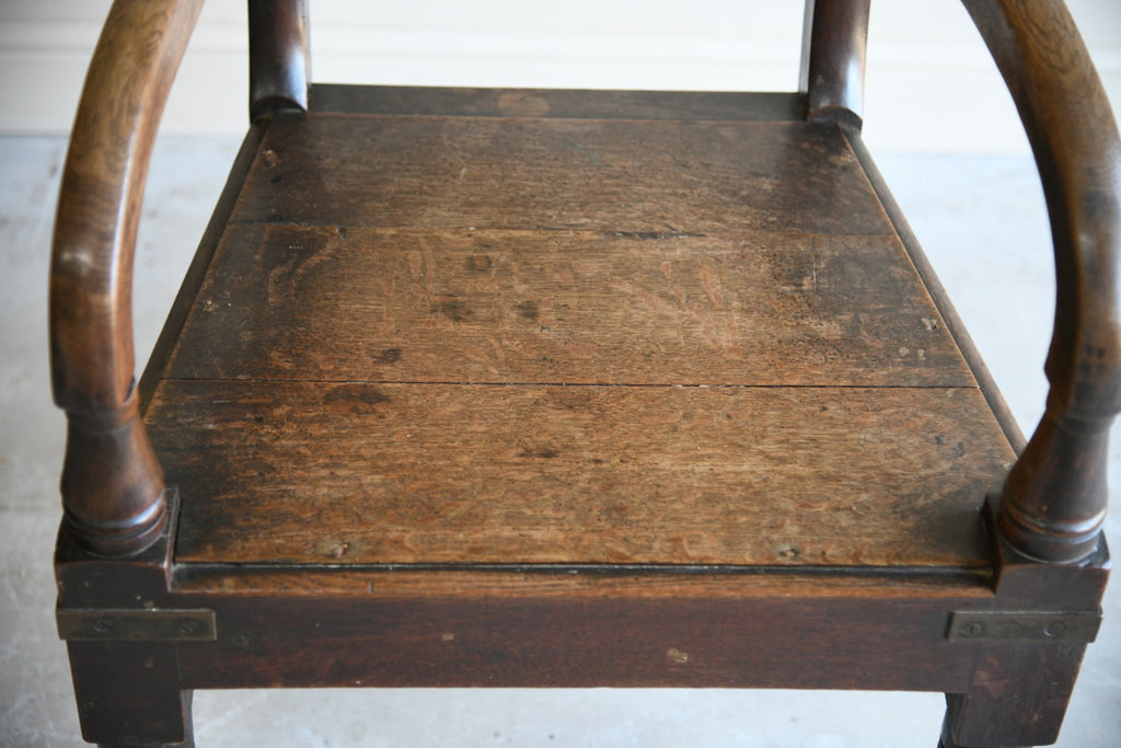Single Georgian Oak Carver Chair