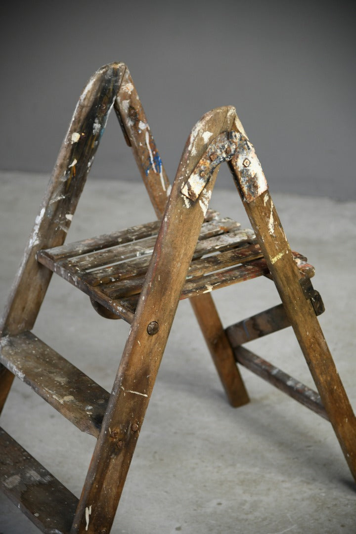 Vintage Wooden Step Ladder