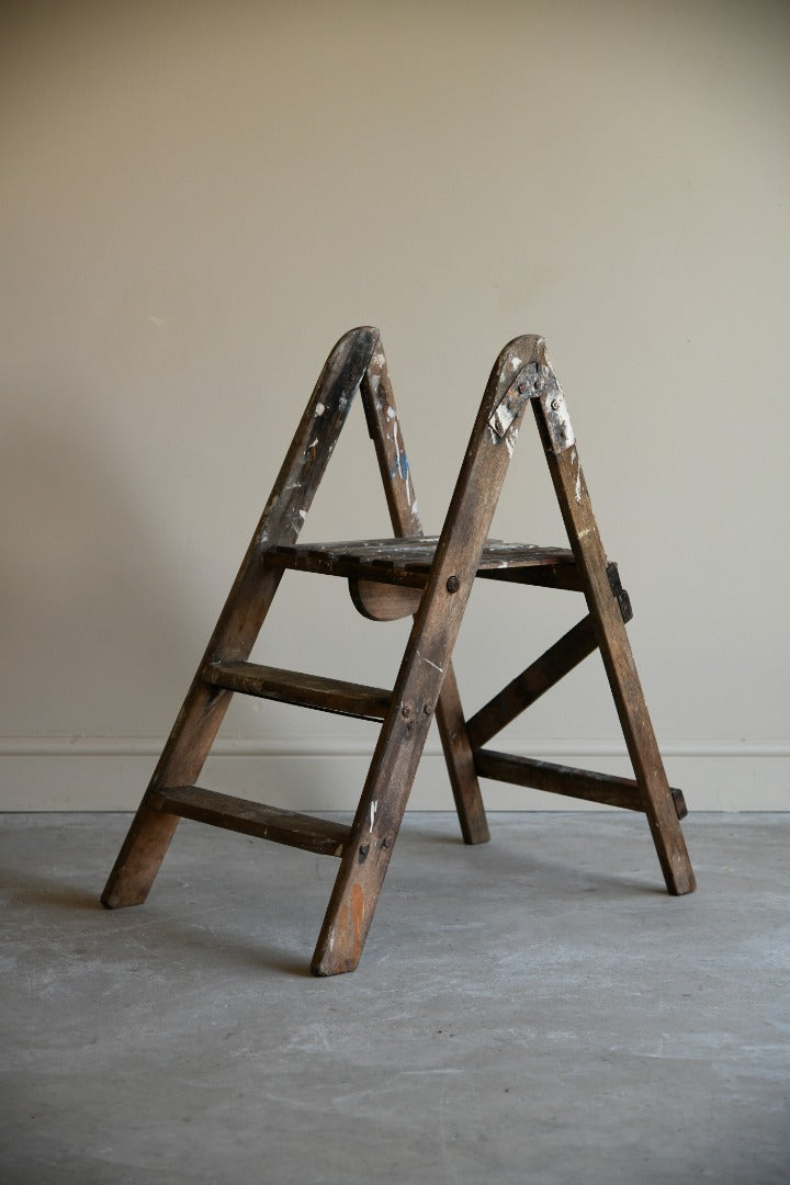 Vintage Wooden Step Ladder