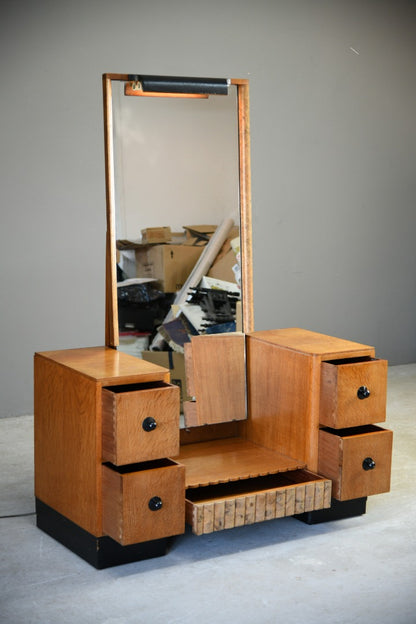 Art Deco Oak Dressing Table