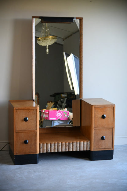 Art Deco Oak Dressing Table