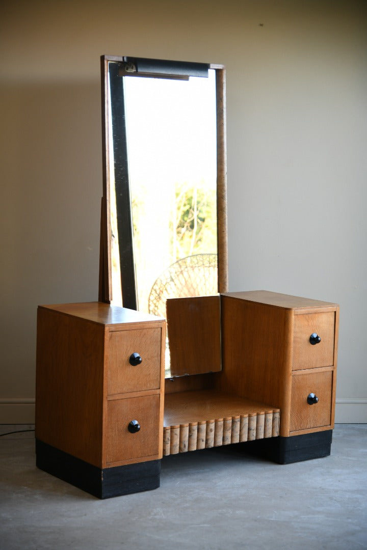 Art Deco Oak Dressing Table