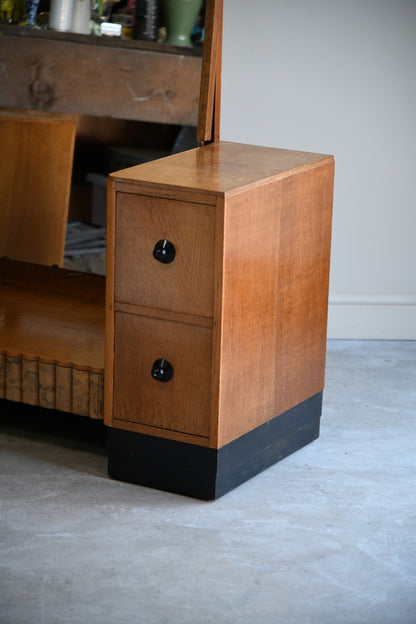 Art Deco Oak Dressing Table