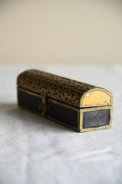 Pierced Brass Eastern Box