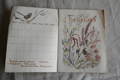 Perpetual Calendar of Western Australias Dainty Wildflowers - Mary Edwards