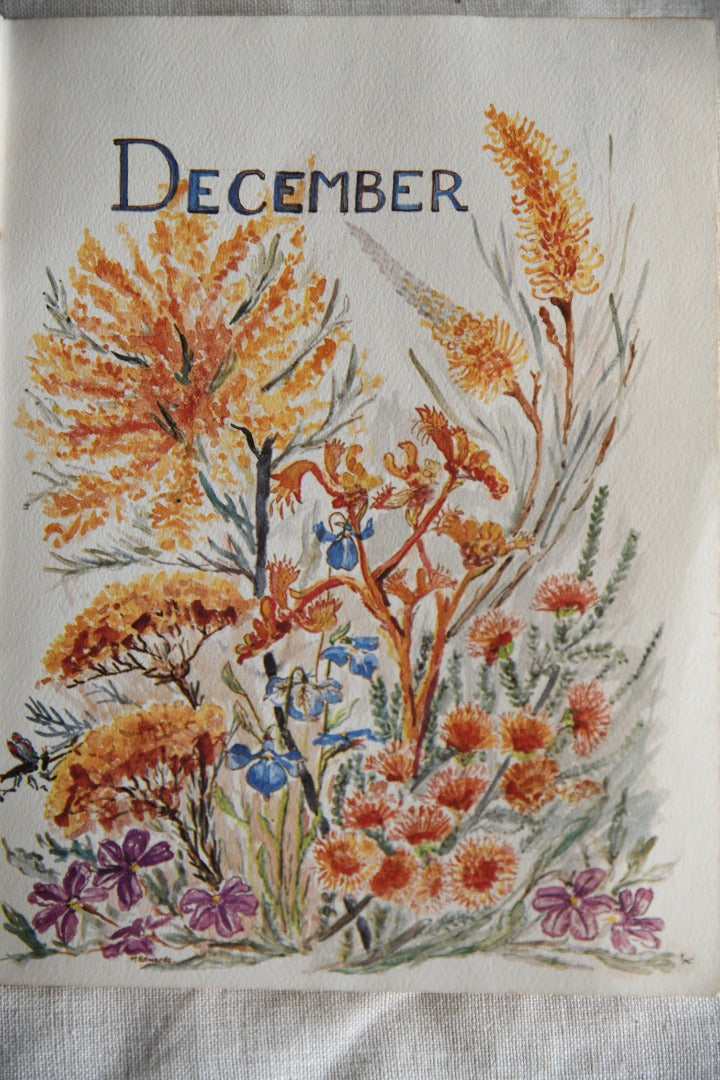 Perpetual Calendar of Western Australias Dainty Wildflowers - Mary Edwards