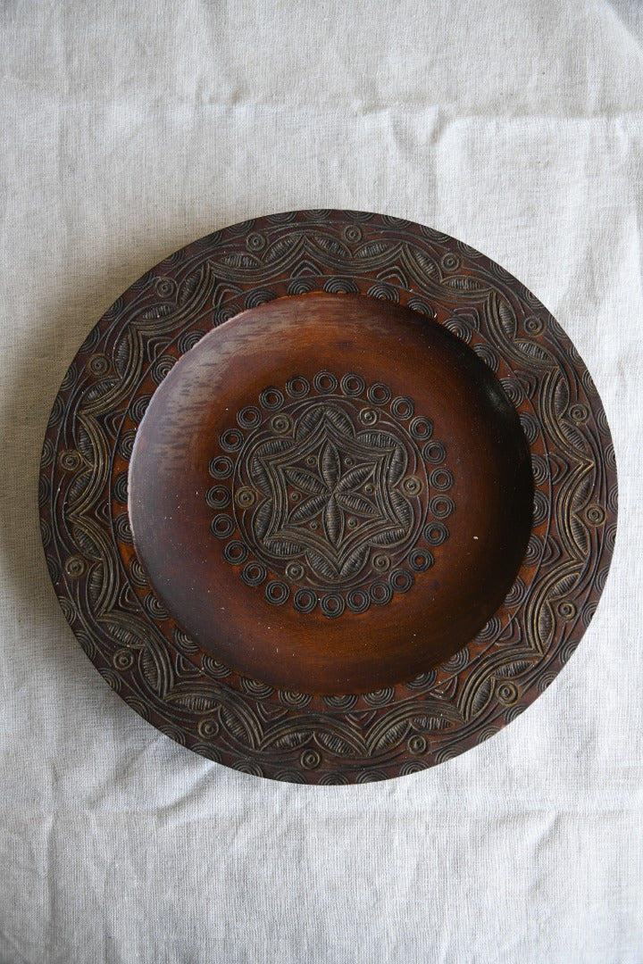 Carved Shallow Dish