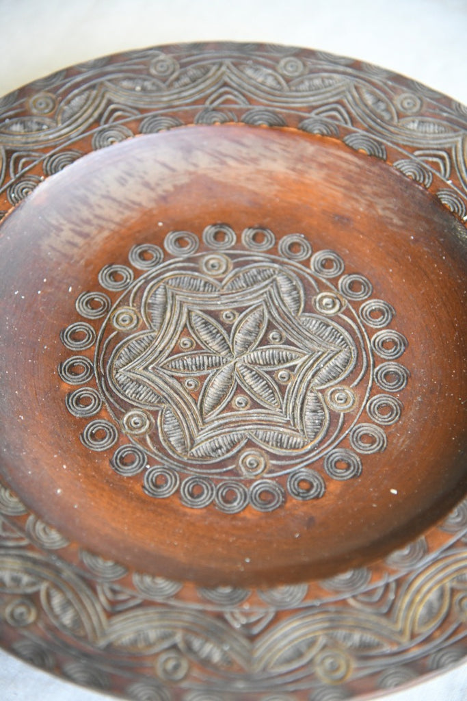 Carved Shallow Dish