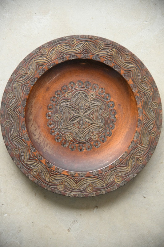 Carved Shallow Dish