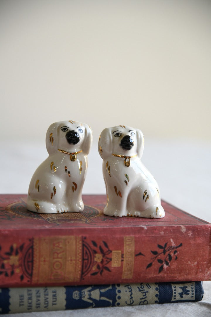 Pair Miniature Mantle Dogs