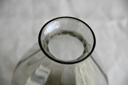 Retro Smoked Glass Vase