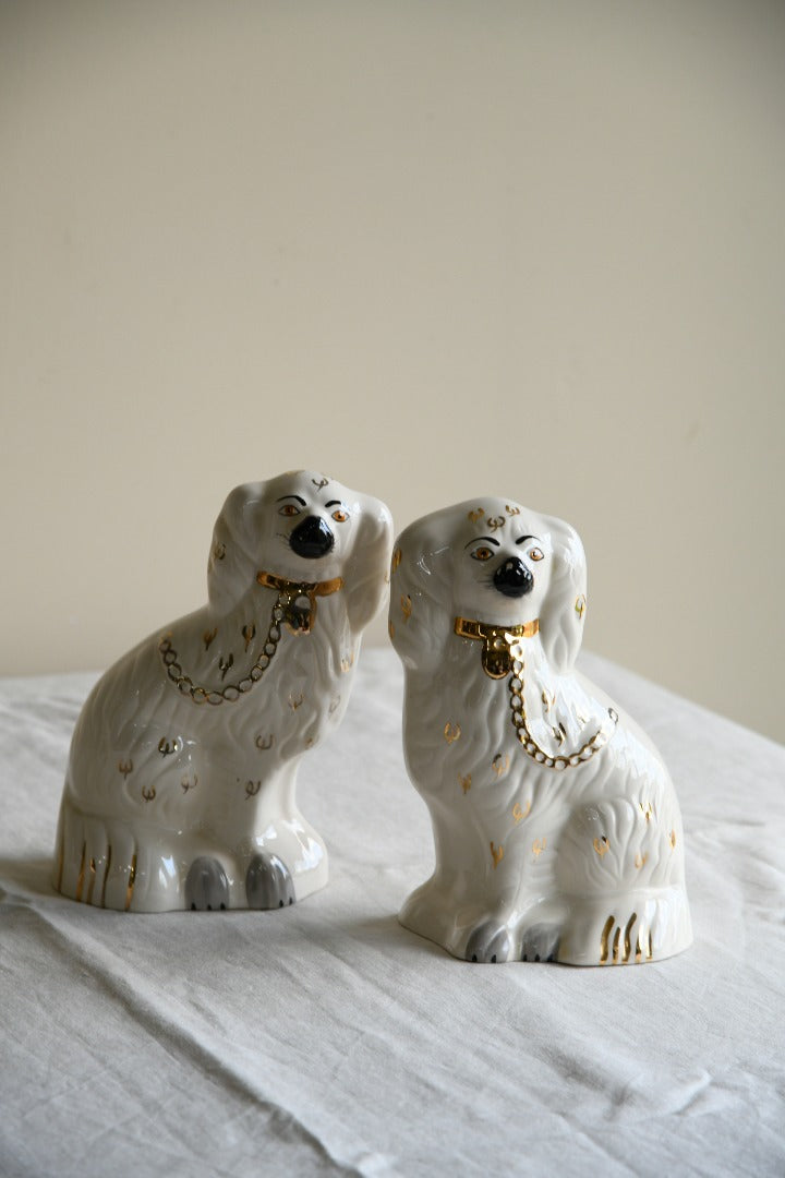 Pair Vintage Beswick Spaniel Mantle Dogs