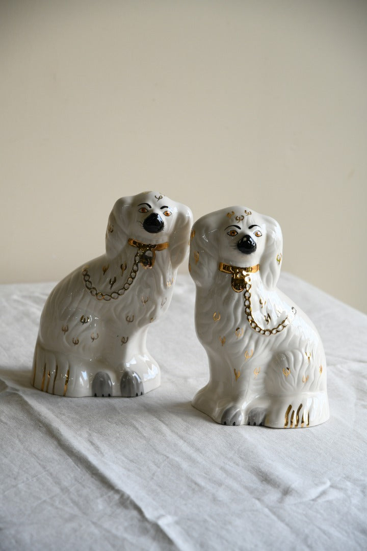 Pair Vintage Beswick Spaniel Mantle Dogs