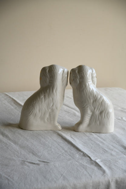 Pair Vintage Beswick Spaniel Mantle Dogs