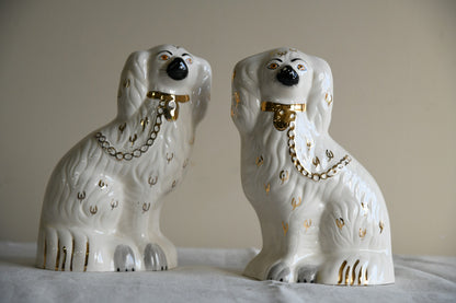 Pair Vintage Beswick Spaniel Mantle Dogs