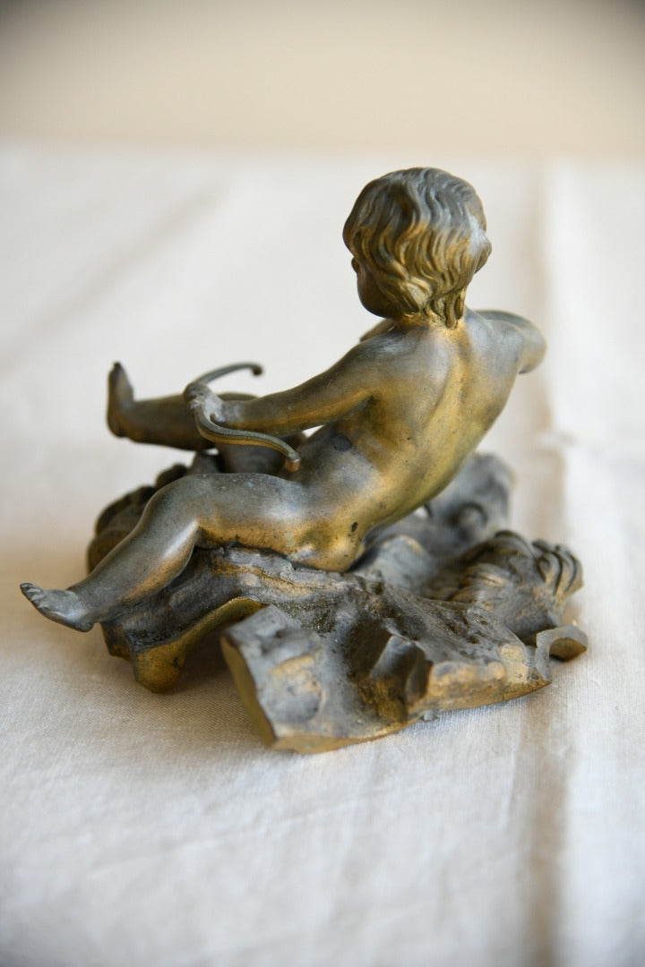 Pair Continental Bronze Cherubs