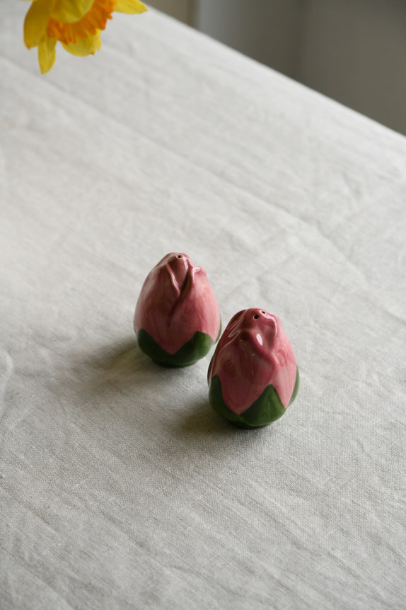 Franciscan Vintage Rose Bud Salt & Pepper Shakers