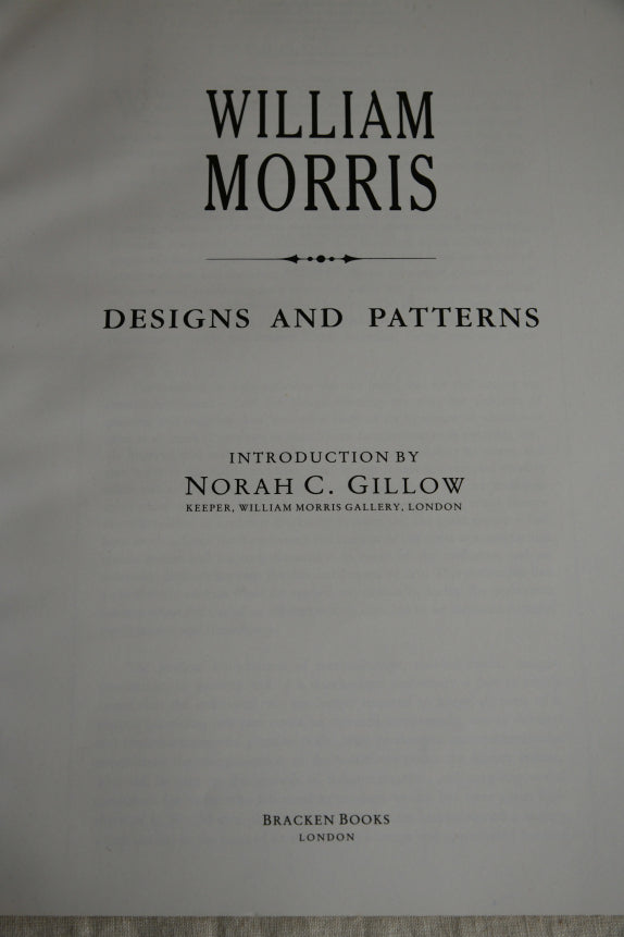 William Morris Designs & Patterns Norah Gillow