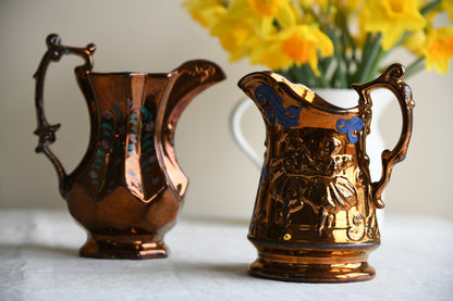 Victorian Lustre Glaze Jugs