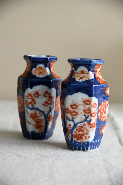 Pair Vintage Imari Vase