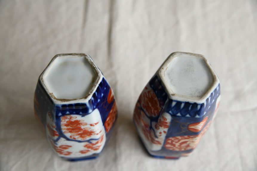 Pair Vintage Imari Vase