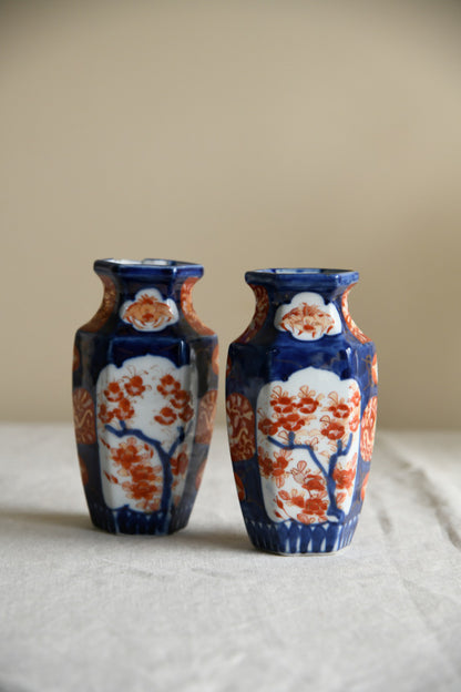 Pair Vintage Imari Vase