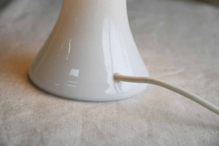 Retro Holmegaard White Mushroom Lamp