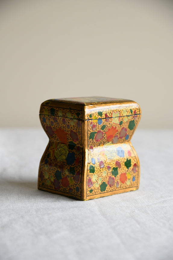 Indian Papier Mache Card Box