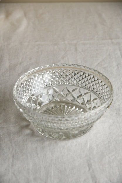 Vintage Glass Cake Stand & Bowl