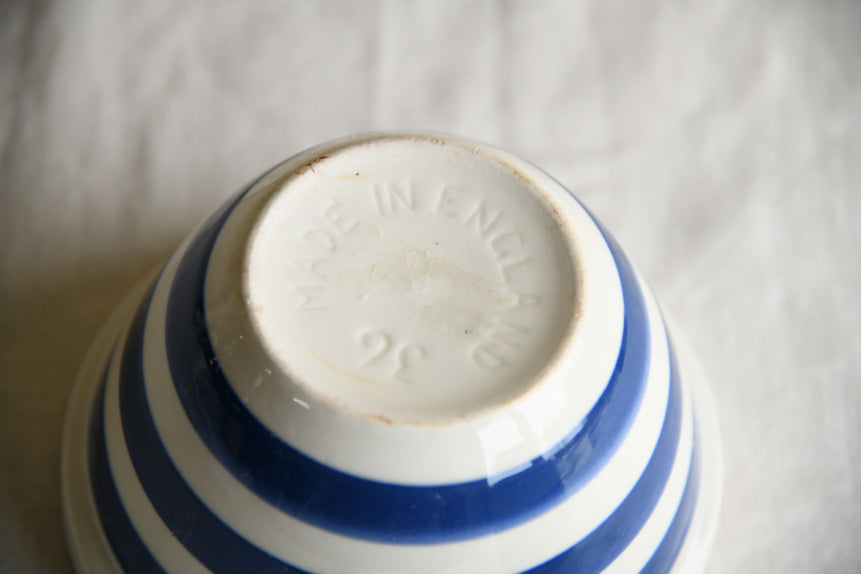 Striped Jug & Bowl