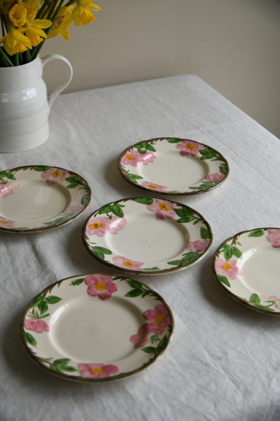 5 Franciscan Desert Rose Side Plates