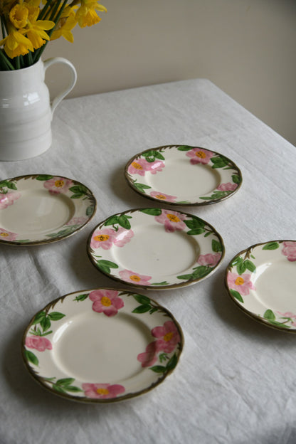 5 Franciscan Desert Rose Side Plates