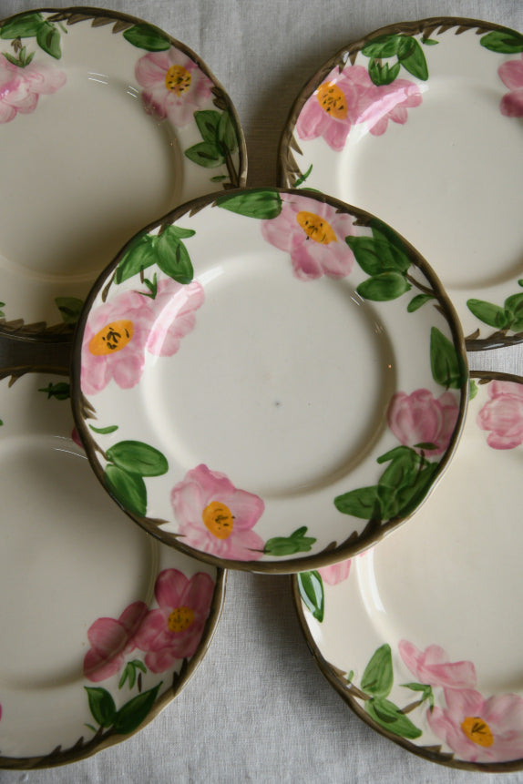 5 Franciscan Desert Rose Side Plates