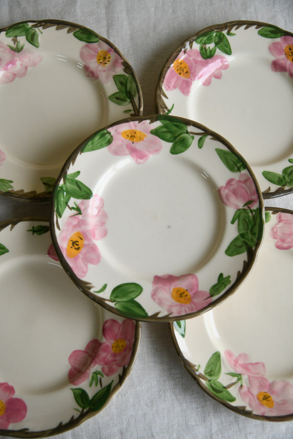 5 Franciscan Desert Rose Side Plates