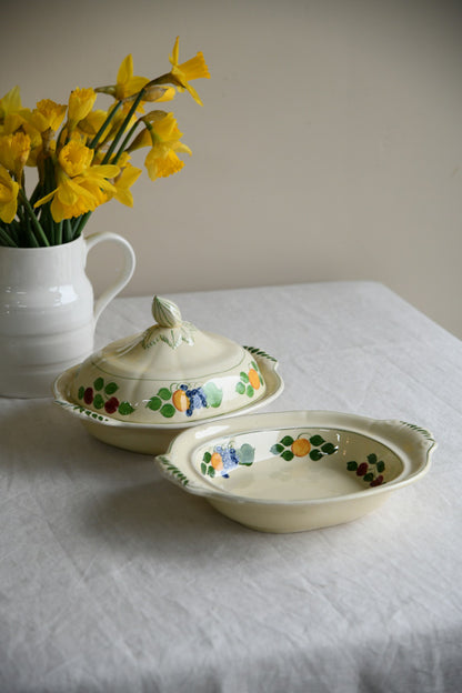 Pair Adams Titian Ware Serving Bowls