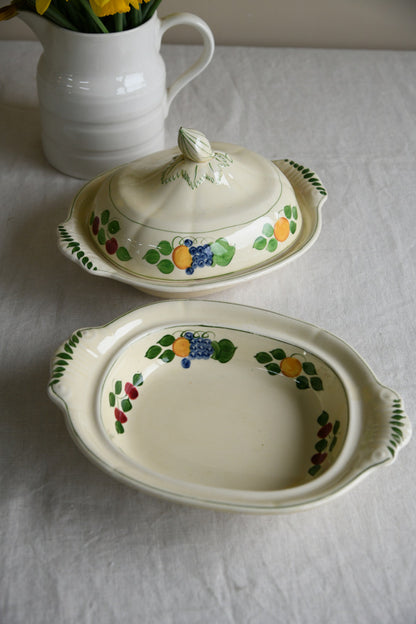 Pair Adams Titian Ware Serving Bowls