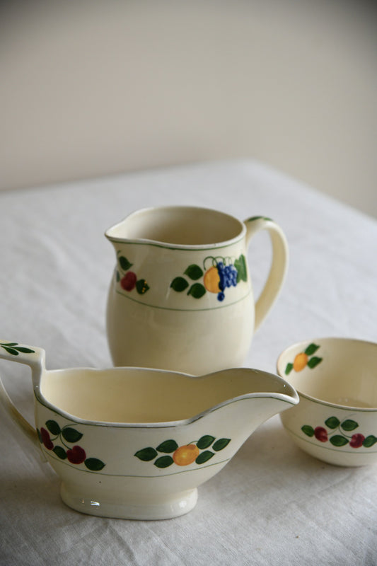 Adams Titian Ware Jugs & Bowl