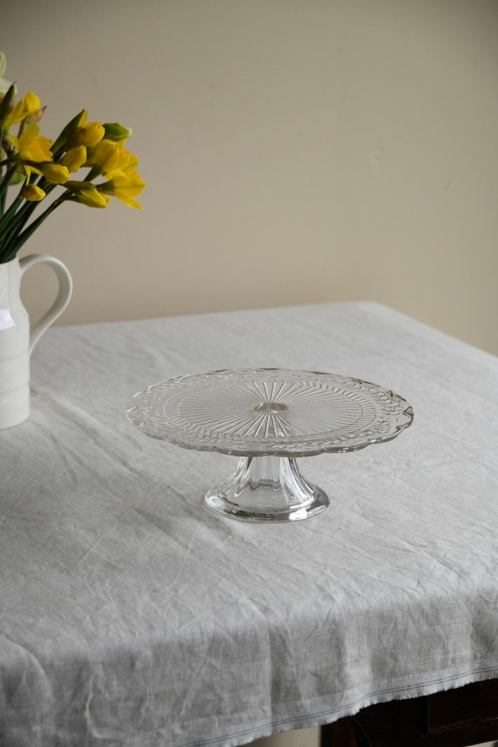 Clear Glass Cake Stand