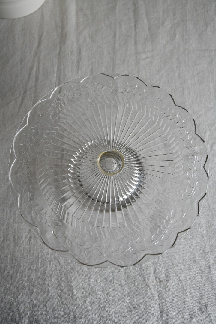 Clear Glass Cake Stand