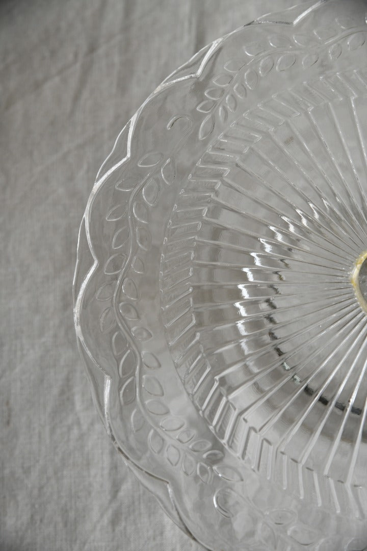 Clear Glass Cake Stand