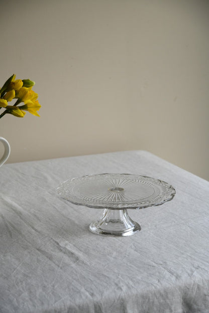 Clear Glass Cake Stand