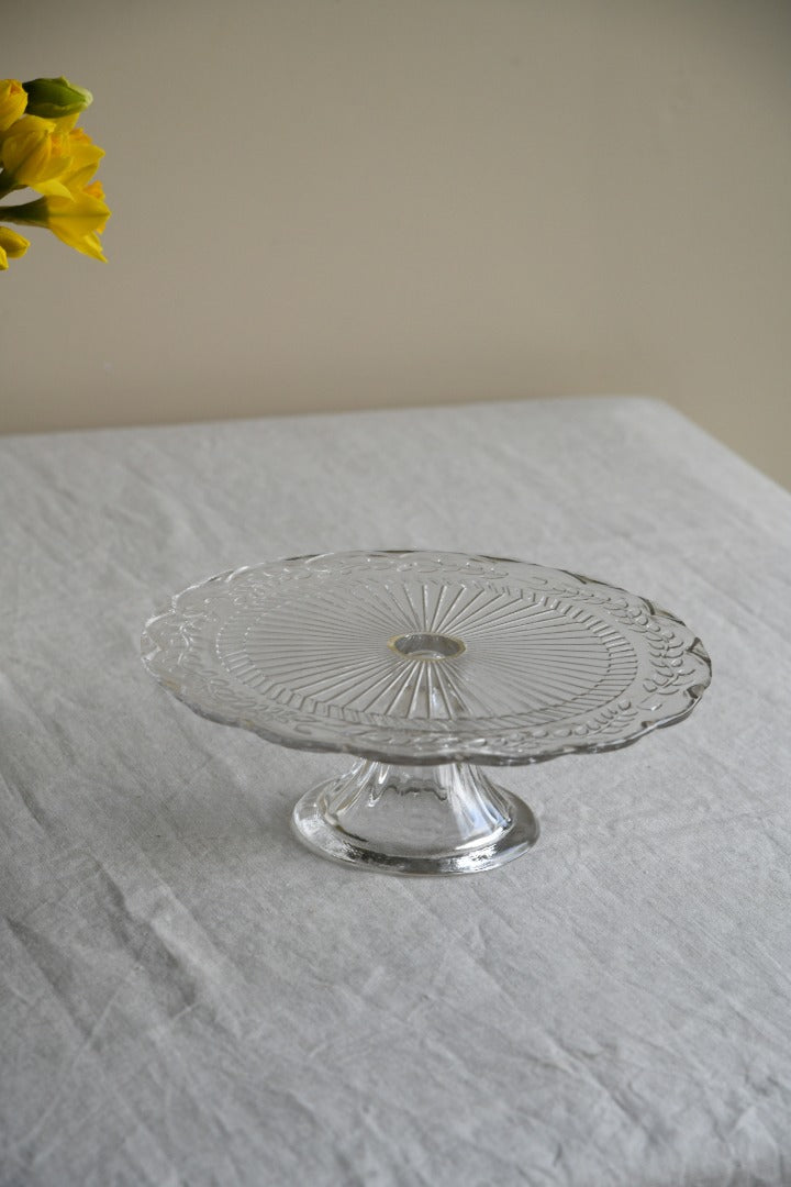 Clear Glass Cake Stand