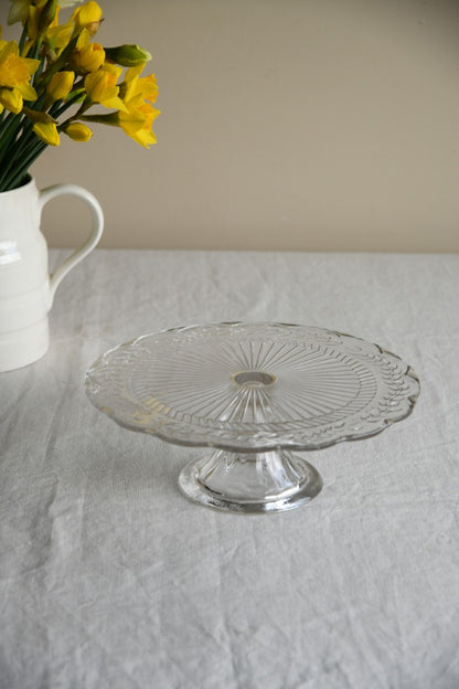 Clear Glass Cake Stand