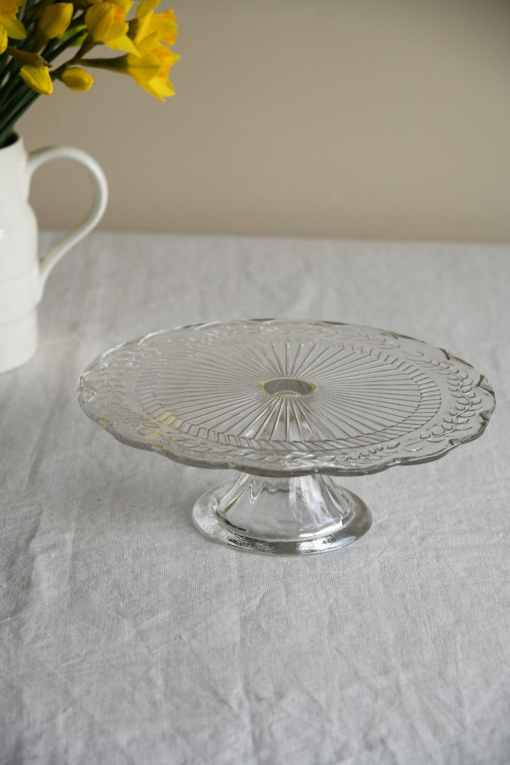 Clear Glass Cake Stand