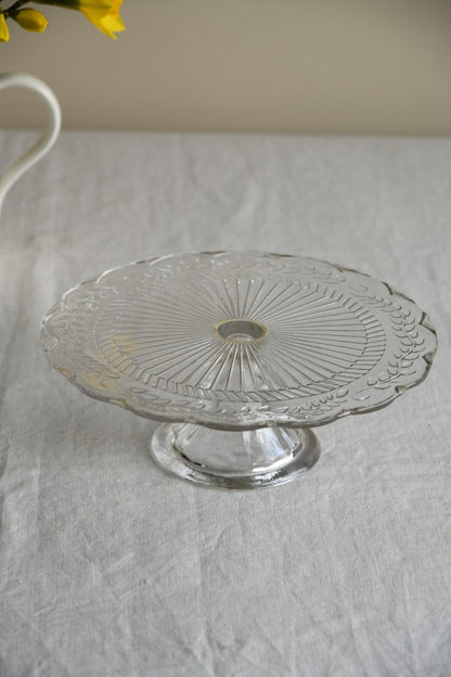 Clear Glass Cake Stand