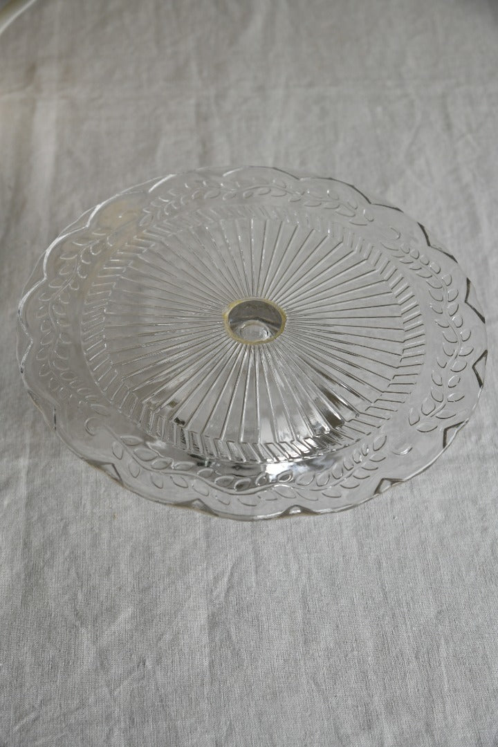 Clear Glass Cake Stand