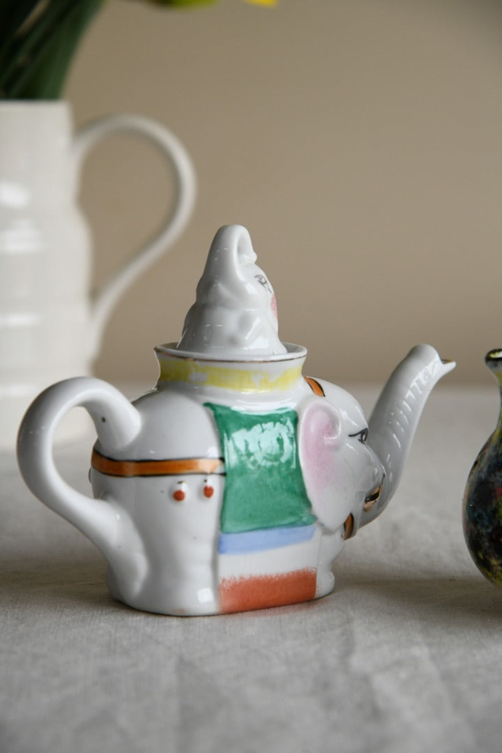 Vintage Novelty Elephant Teapot & Jug