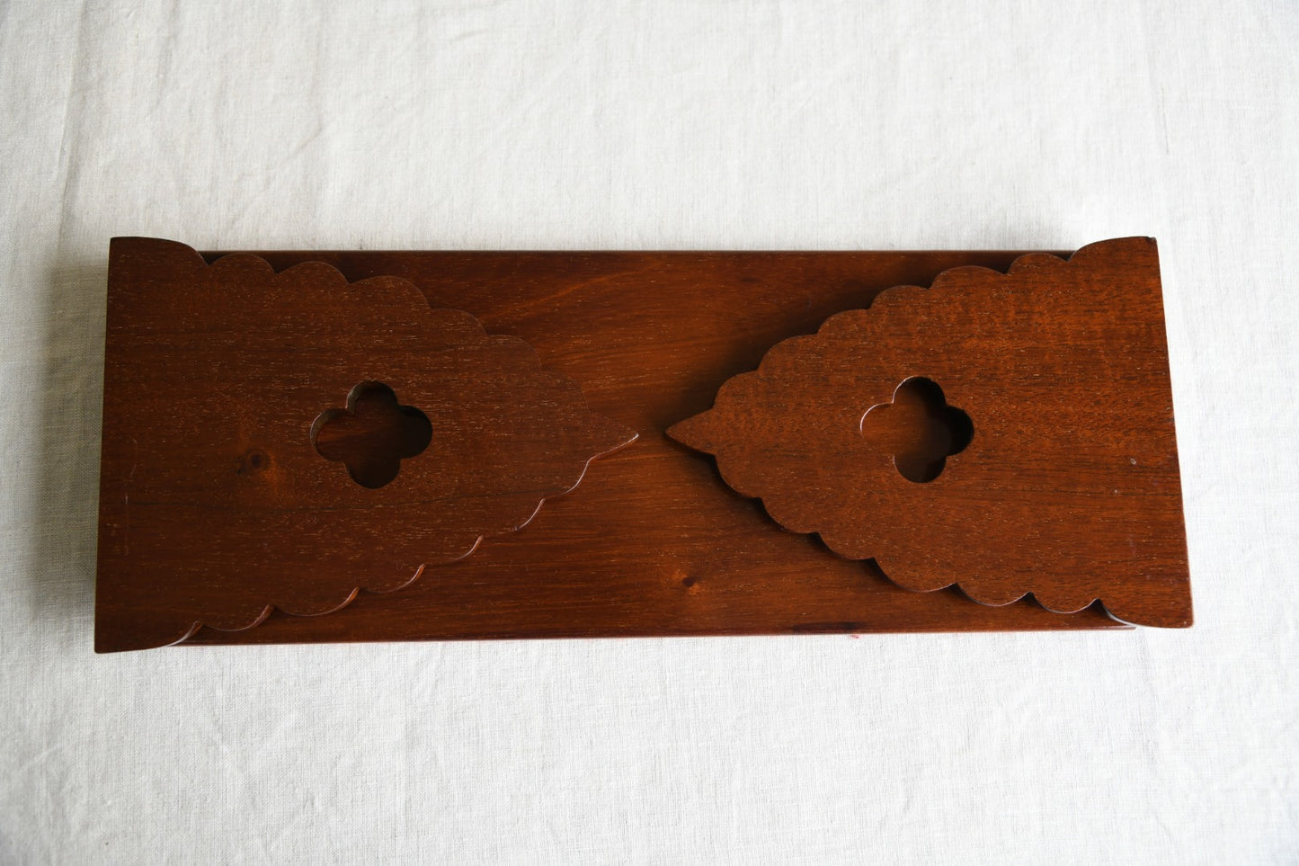 Mahogany Book Trough