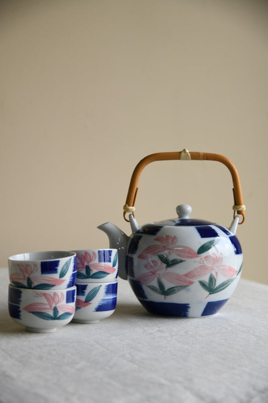 Japanese Teapot & 4 Cups